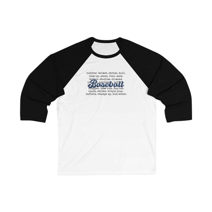 Baseball Unisex 3\4 Sleeve Baseball Tee