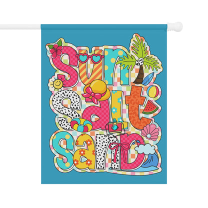 Sun, Salt, Sand Summer Garden Banner Flag