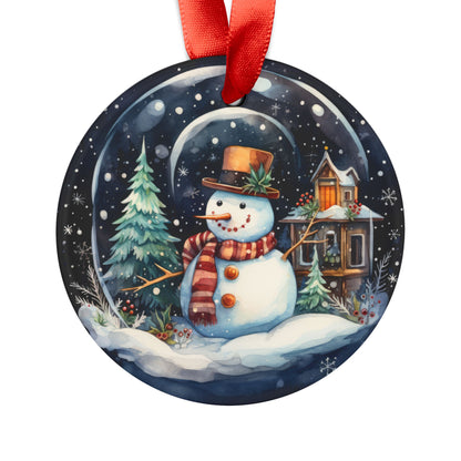 Vintage Snowman Acrylic Ornament