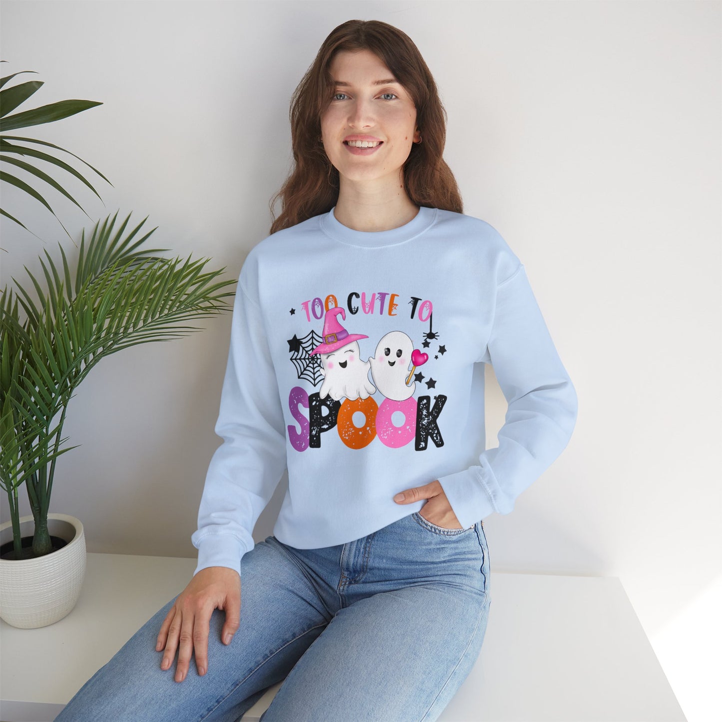 Too Cute to Spook Halloween Sweatshirt