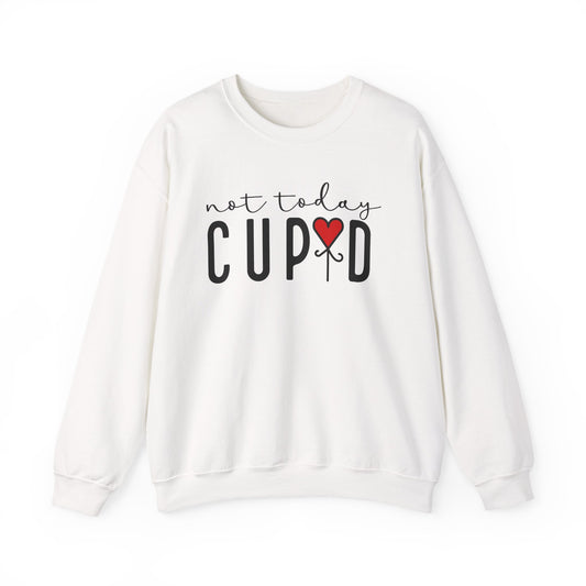 Not Today Cupid Anti Valentine's Day Sweatshirt