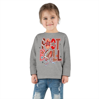 Toddler Football Long Sleeve Tee