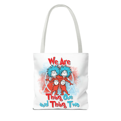 We Are Thing One and Thing Two Tote Bag (AOP)