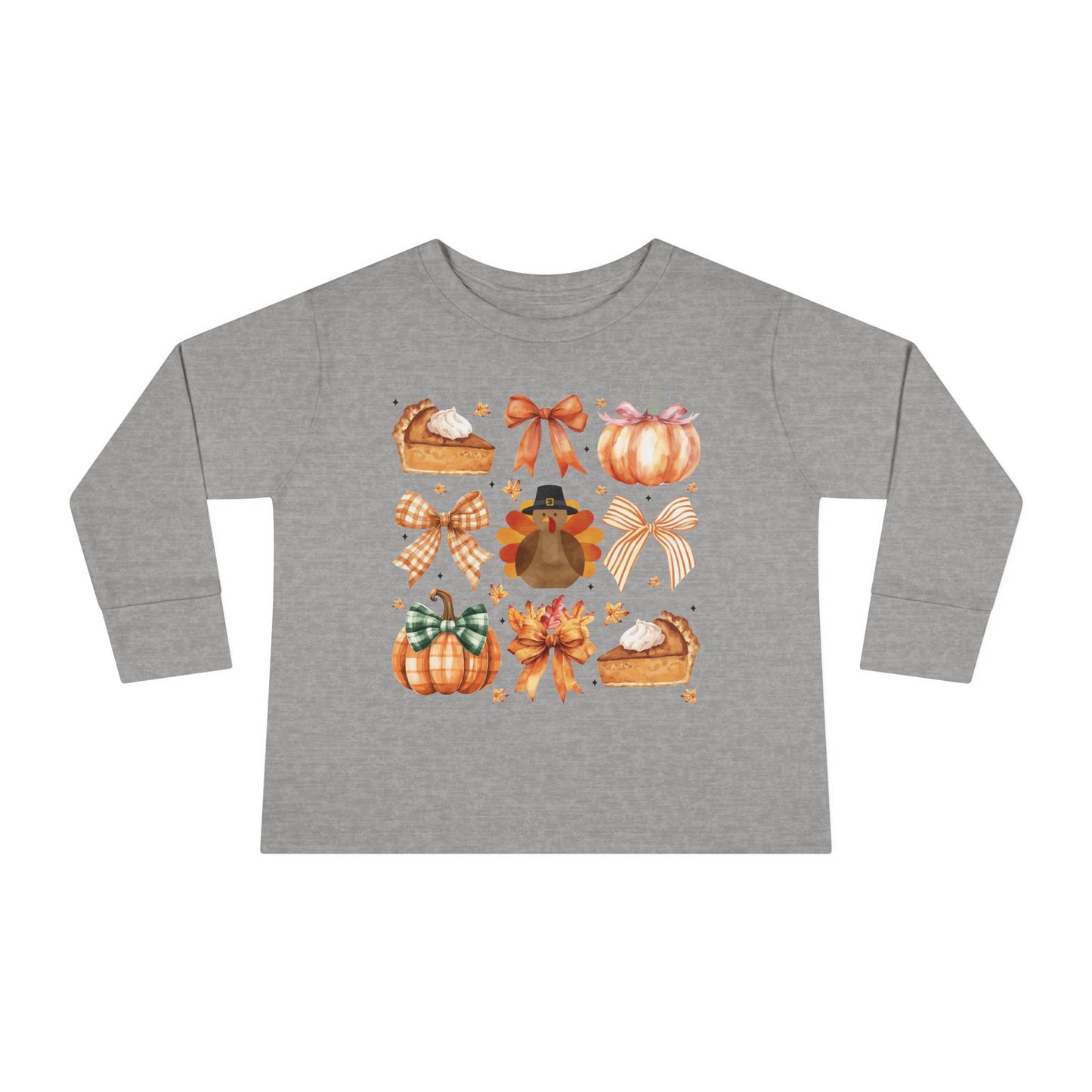 Coquette Thanksgiving Toddler Long Sleeve Tee