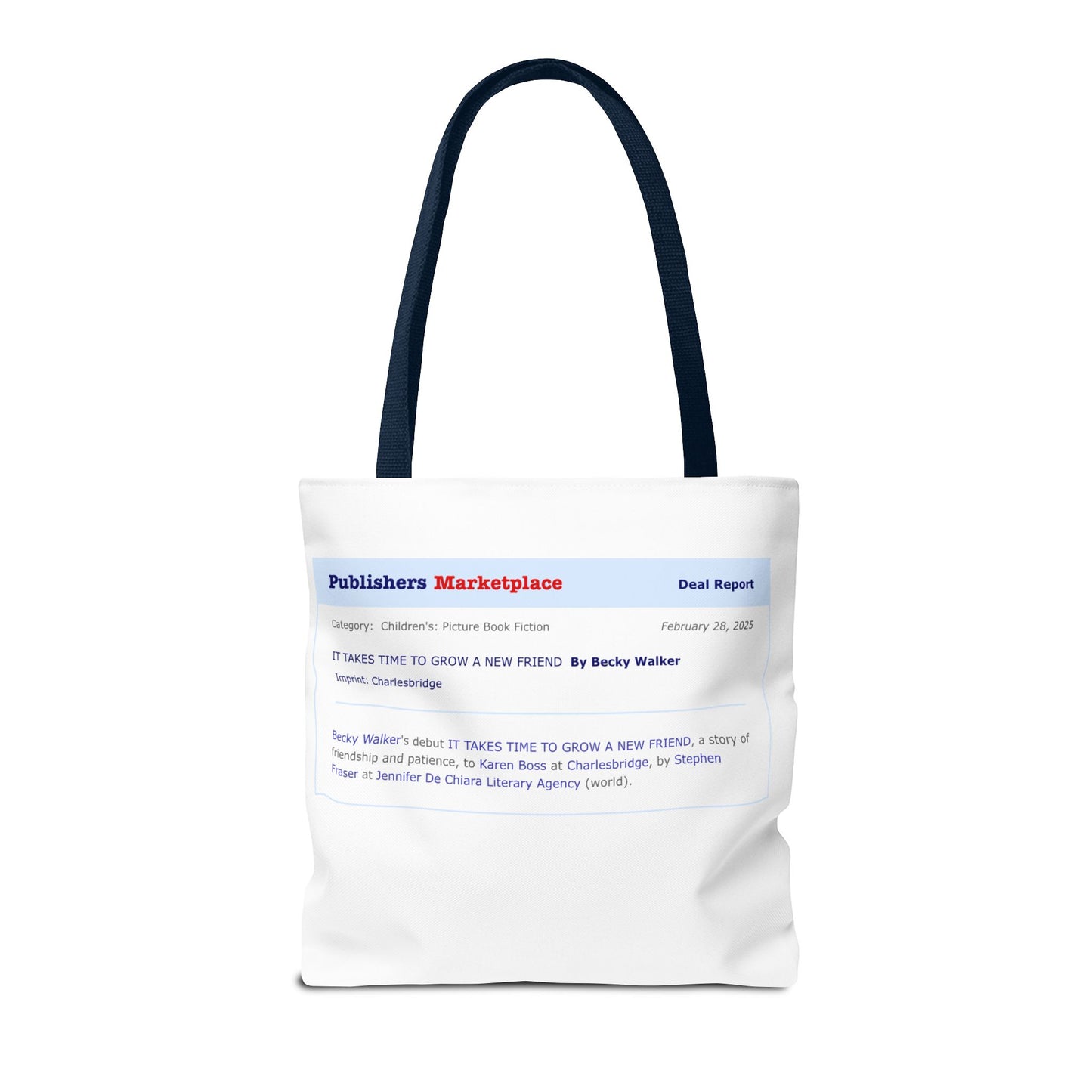 Tote Bag — Publishers Marketplace Announcement Tote