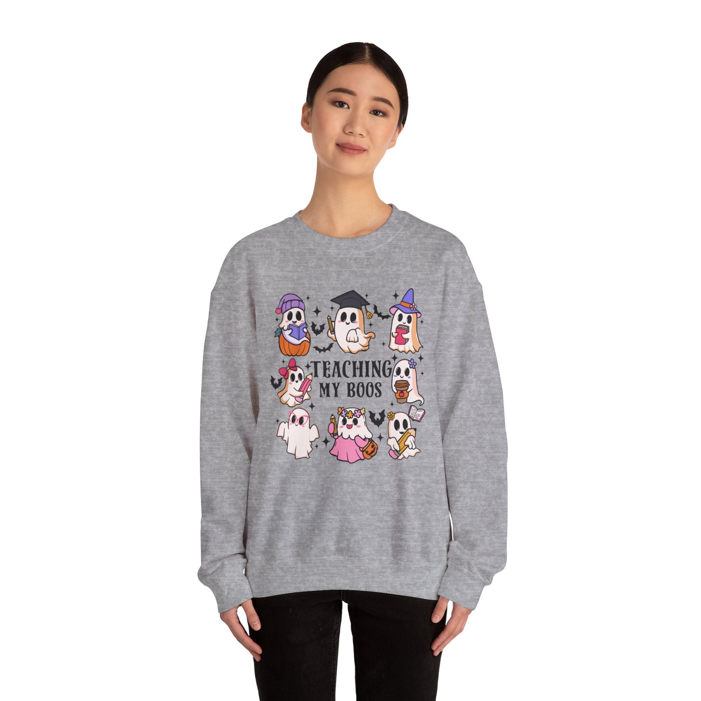 Teaching My Boos Halloween Unisex Heavy Blend™ Crewneck Sweatshirt