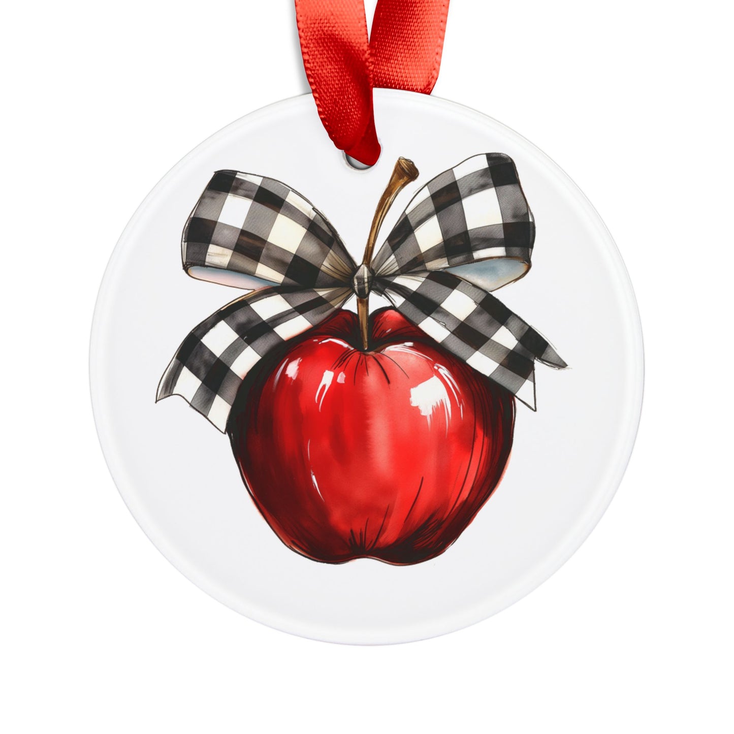 Coquette Teacher Acrylic Ornament