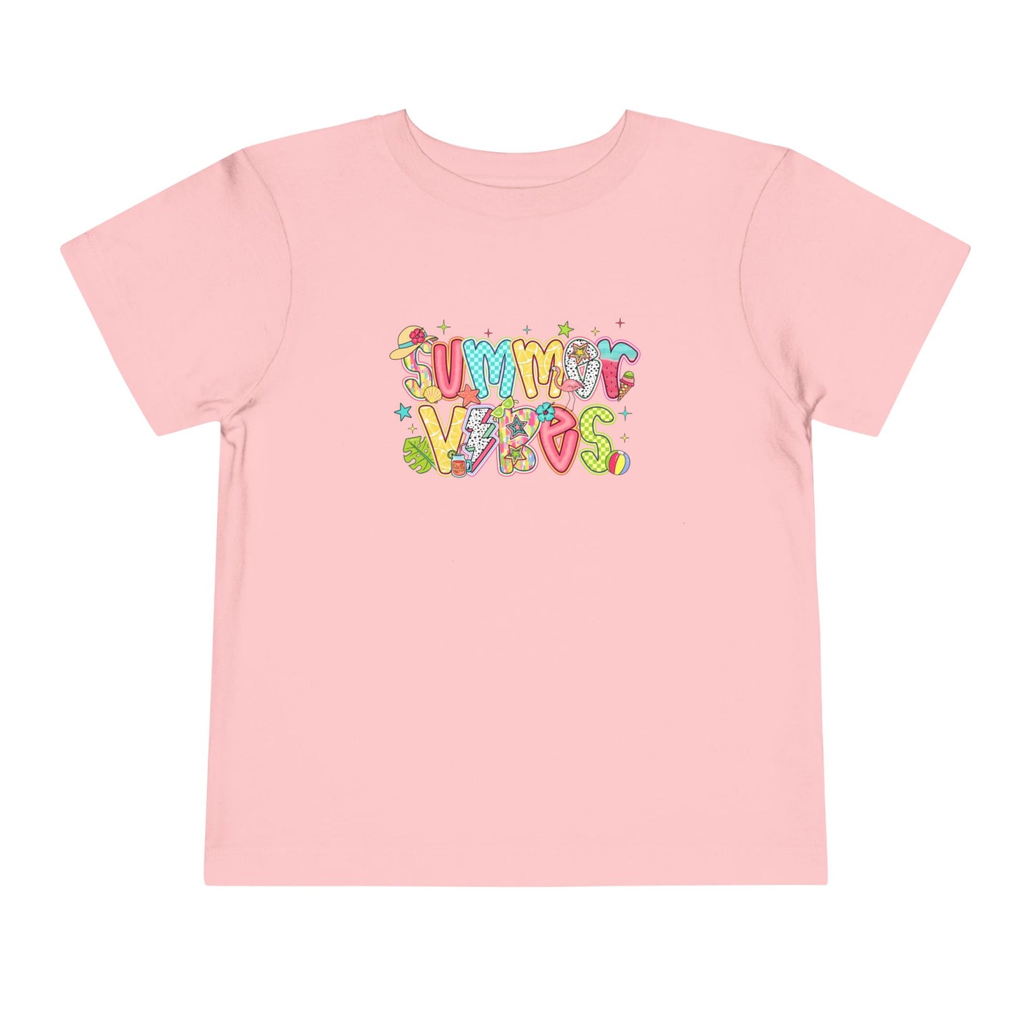 Summer Vibes Colorful Toddler Tee
