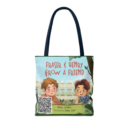 Fraser & Henry Grow a Friend Book Illustration Tote Bag