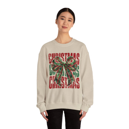 Christmas Coquette Bow Sweatshirt