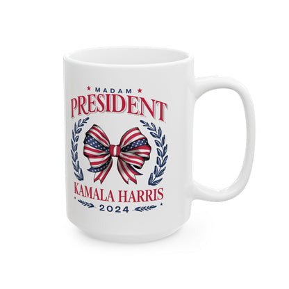 Coquette Madam President Ceramic Mug, (11oz, 15oz)