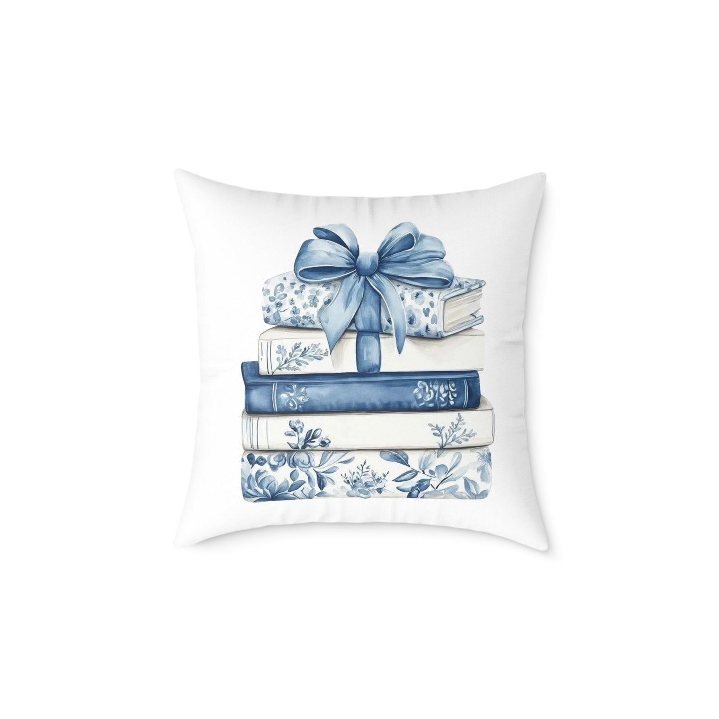 Coquette Book Stack Decorative Pillow
