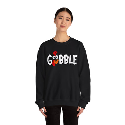 Gobble Thanksgiving Turkey Unisex Heavy Blend™ Crewneck Sweatshirt