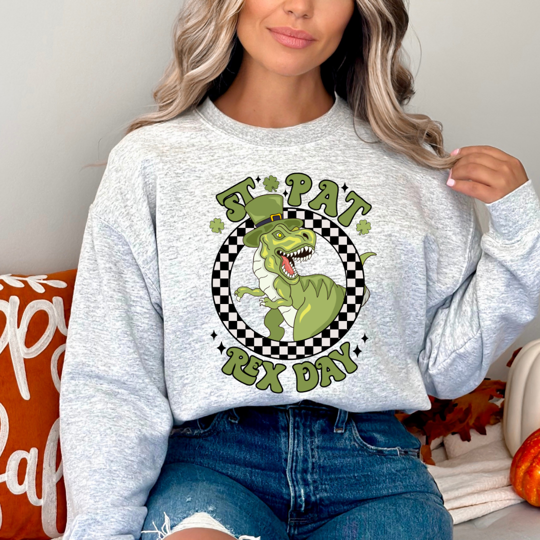 St. Pat Rex Day St. Patrick's Day Sweatshirt