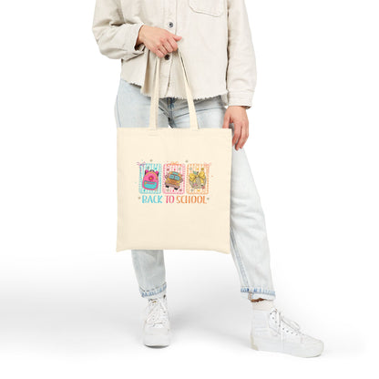 Eco- Friendly Back to School Cotton Canvas Tote Bag