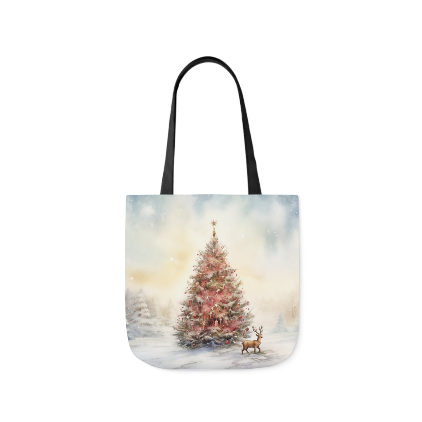 Christmas Tree Canvas Tote