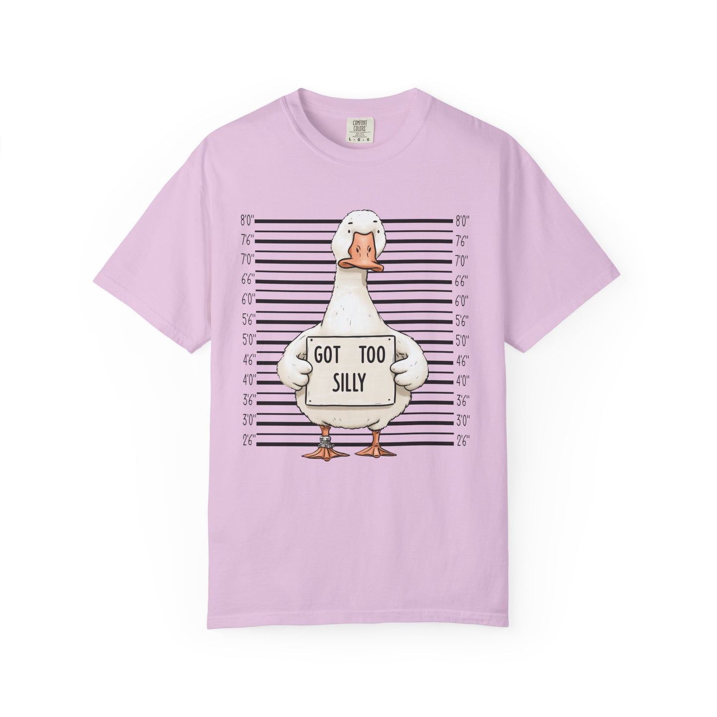 Funny Goose T-Shirt — 'Got Too Silly' Mugshot Graphic Tee