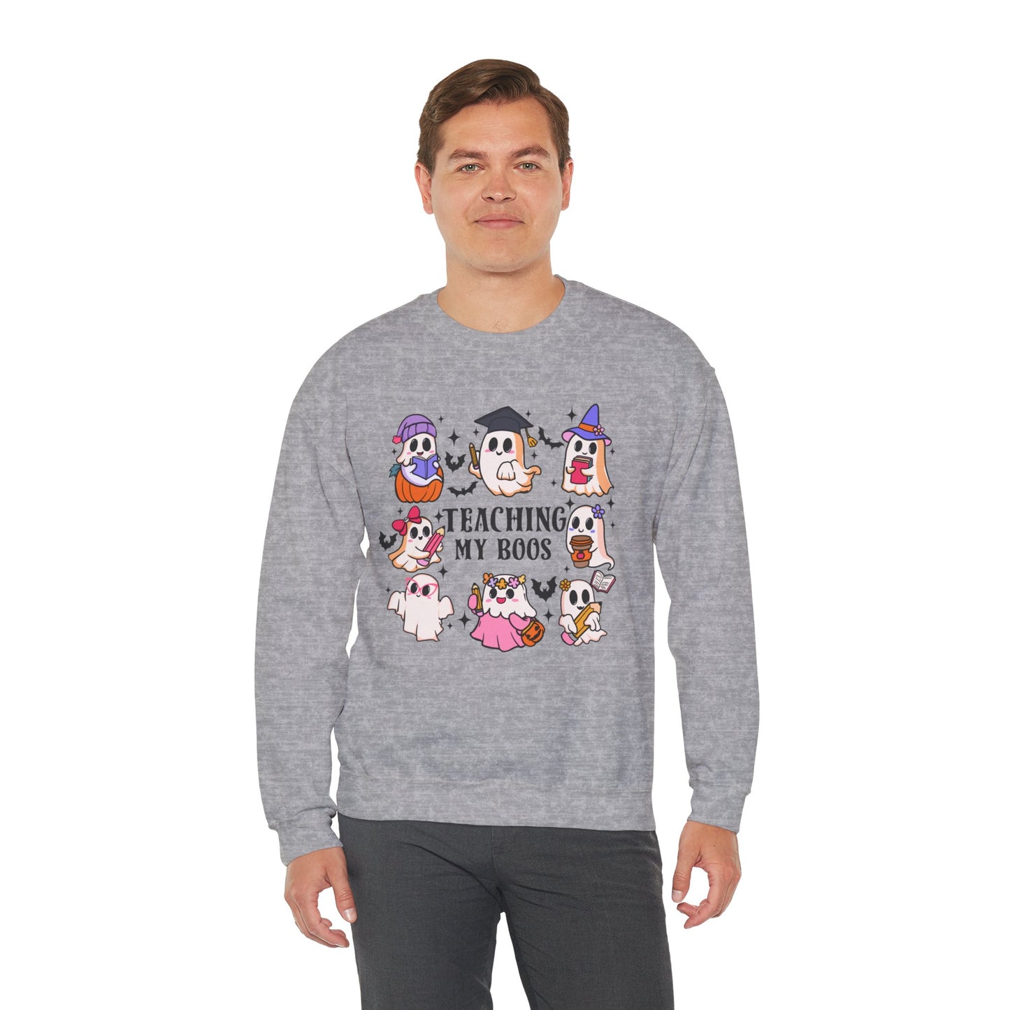 Teaching My Boos Halloween Unisex Heavy Blend™ Crewneck Sweatshirt