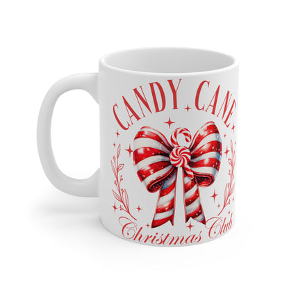 Candy Cane Christmas Club Mug 11oz