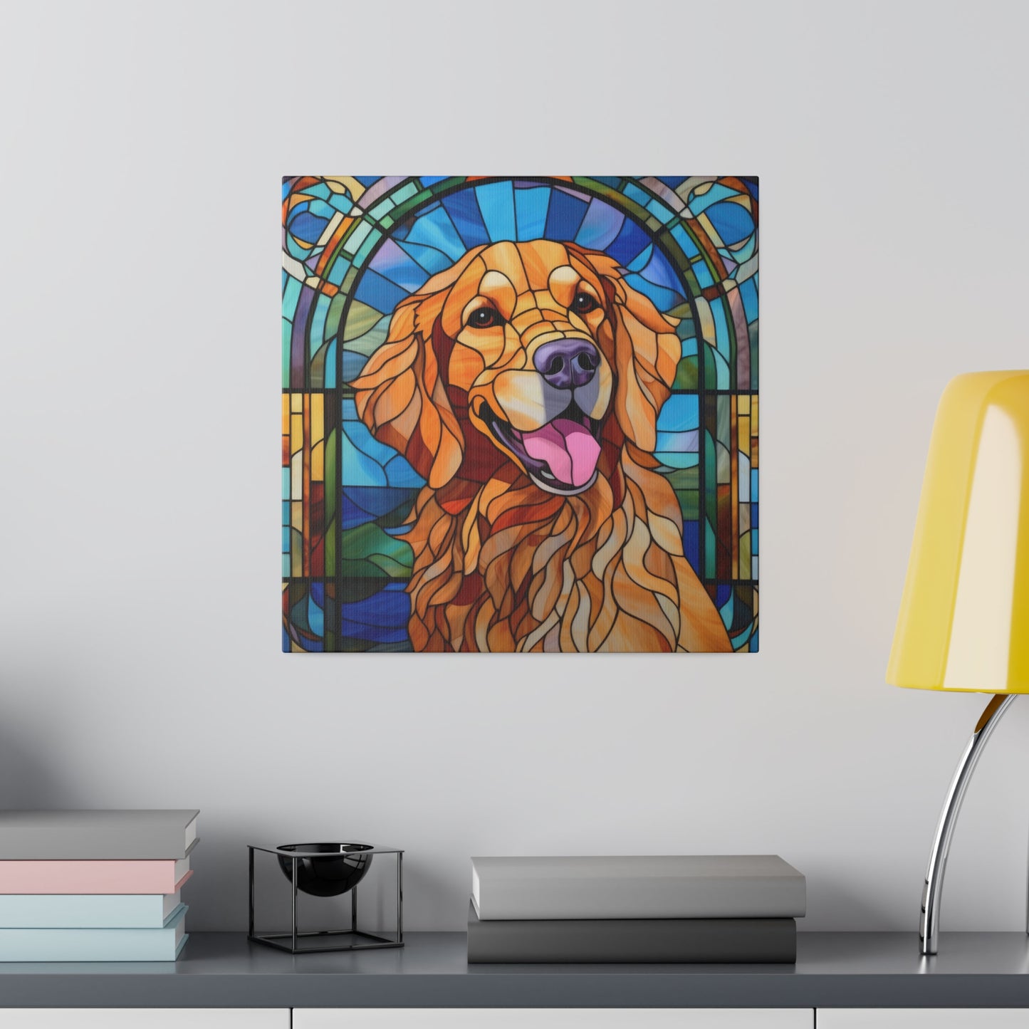 Golden Retriever Wall Art Matte Canvas