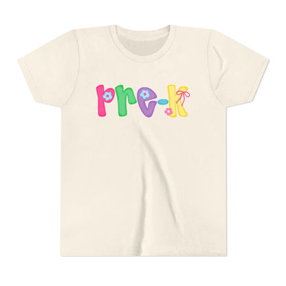 Colorful Pre-K Youth Back to School Tee