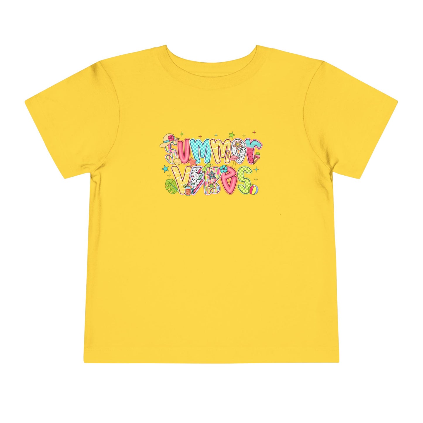 Summer Vibes Colorful Toddler Tee