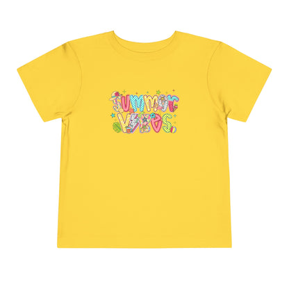 Summer Vibes Colorful Toddler Tee