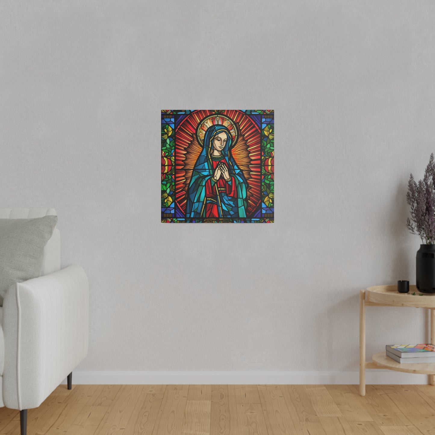 Virgin Mary Wall Art Matte Canvas