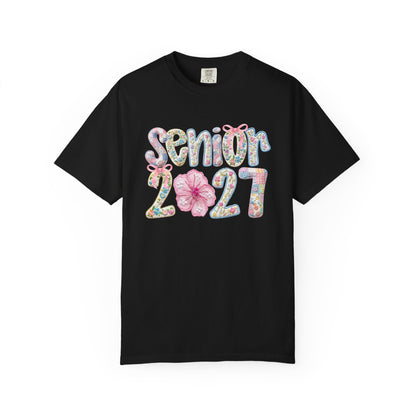 Senior 2027 Floral Graduation T-Shirt