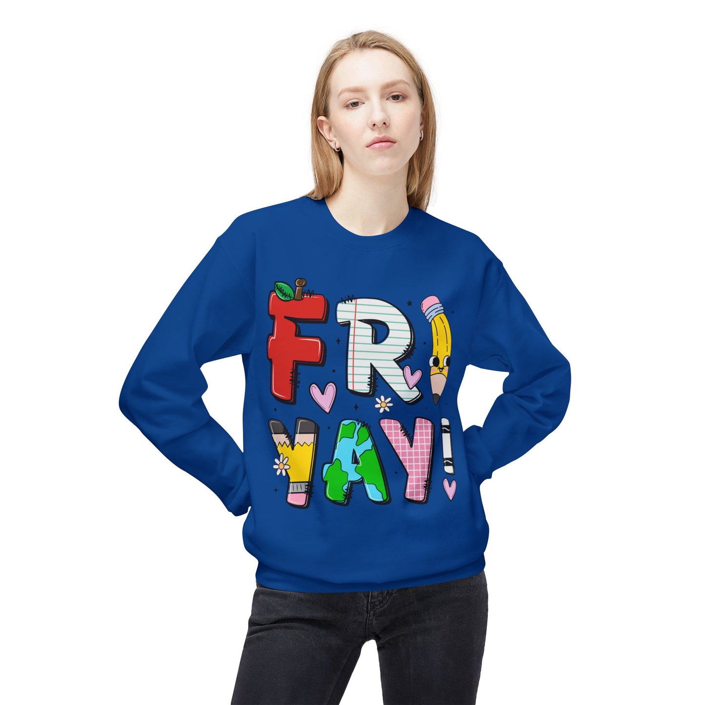 FRIYAY Teacher Softstyle Fleece Sweatshirt