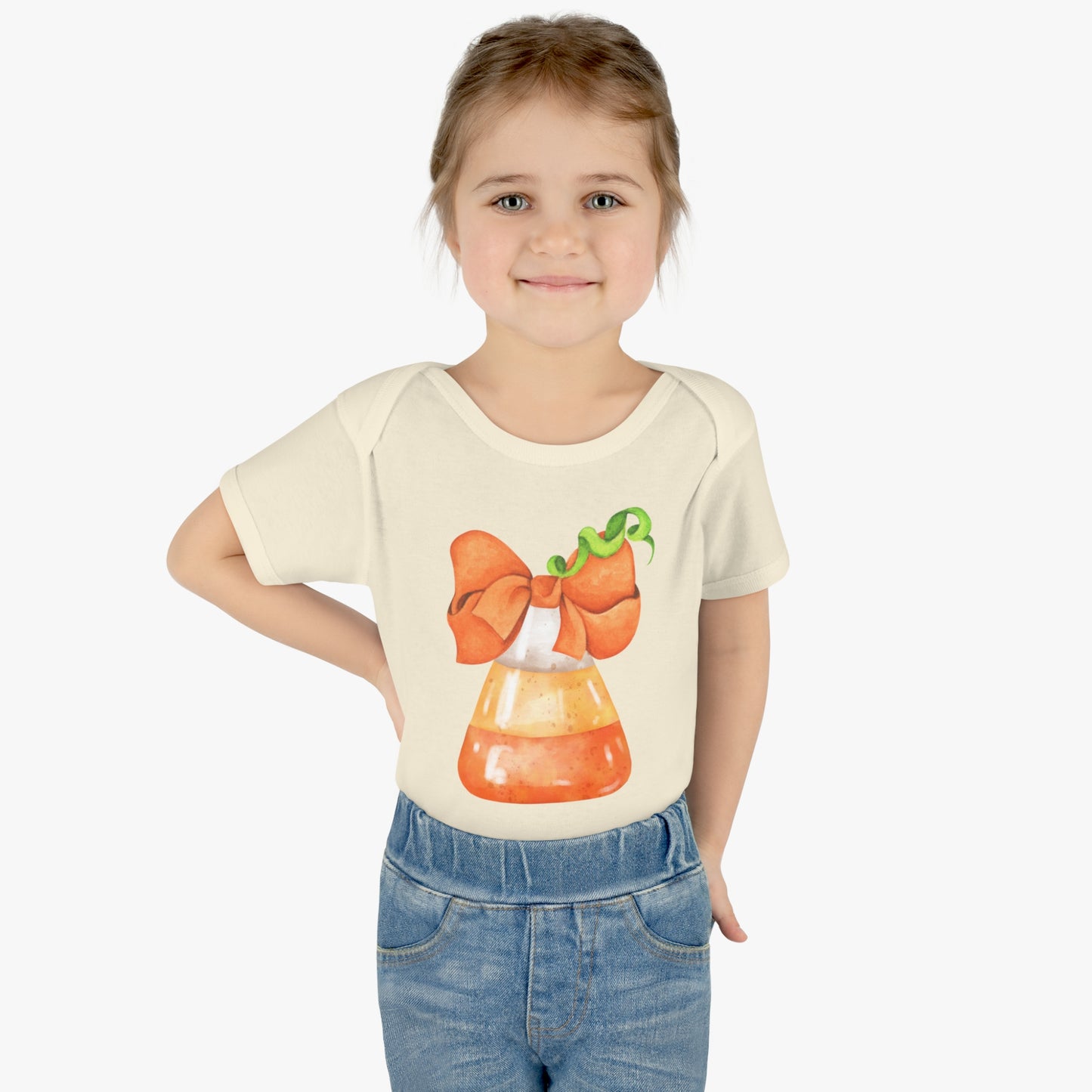 Candy Corn Coquette Halloween Onsie