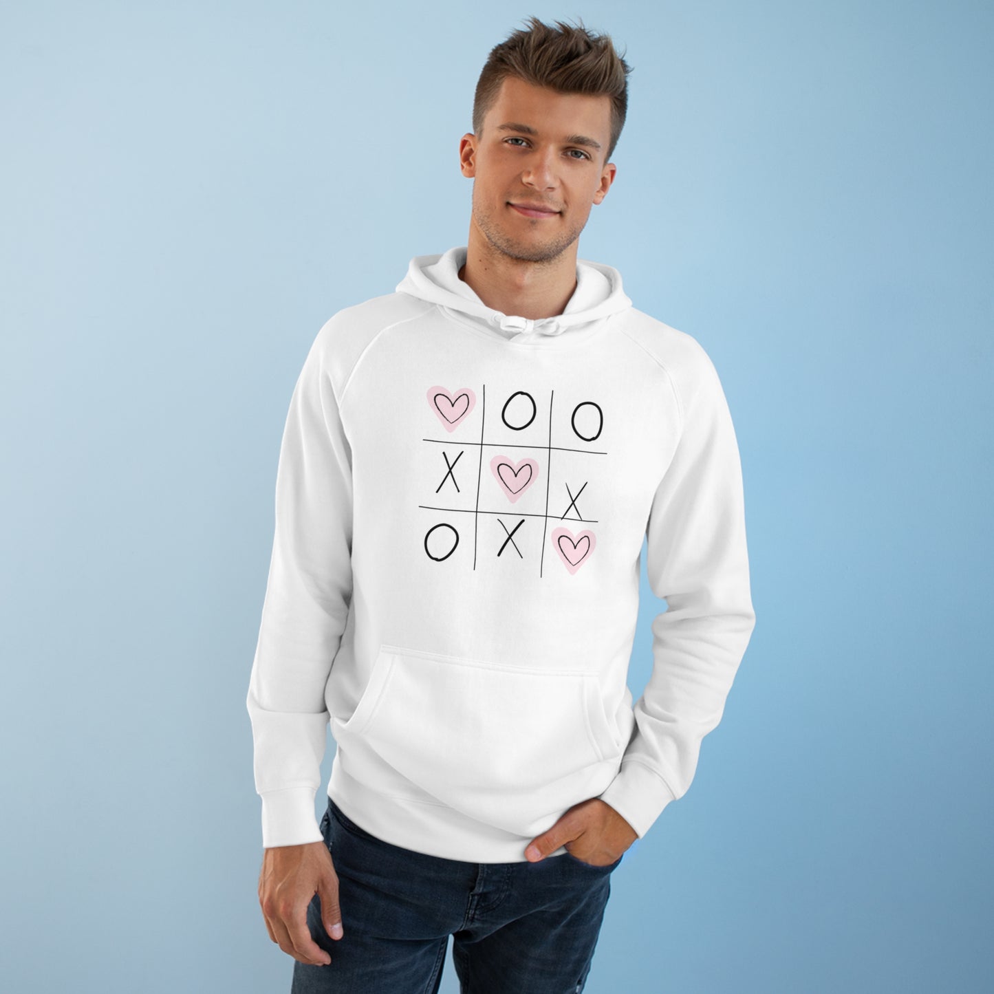 Tic Tac Toe Valentine's Day Sweatshirt Hoodie