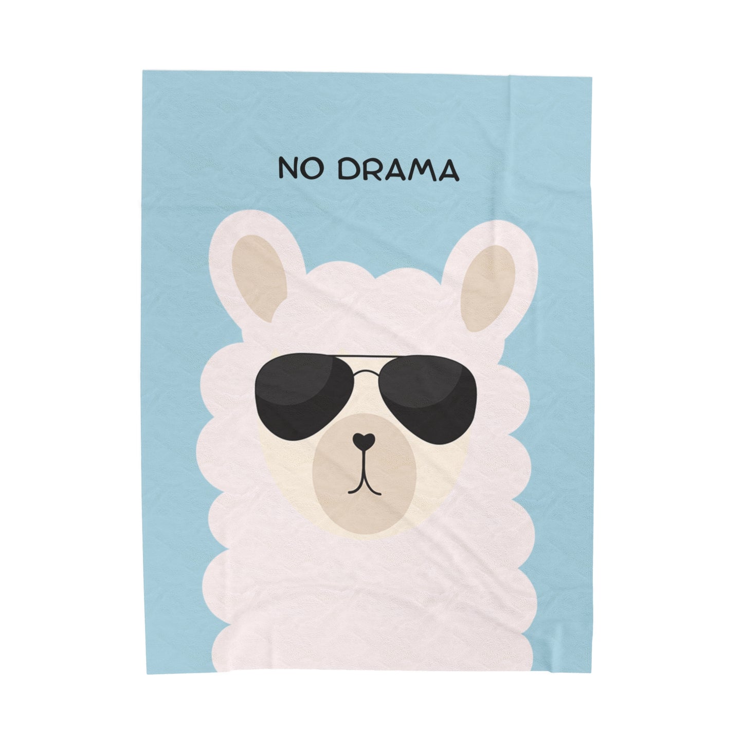 No Drama Llama Velveteen Blanket