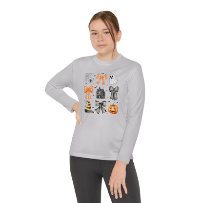 Halloween Coquette Youth Long Sleeve T-Shirt