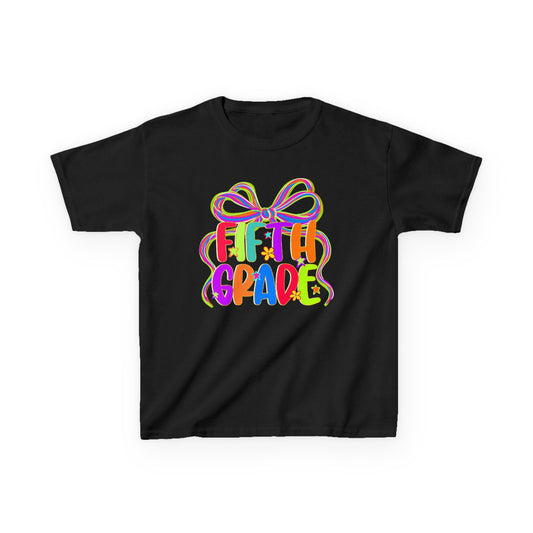 Neon Fifth Grade Back to School Kids Tee