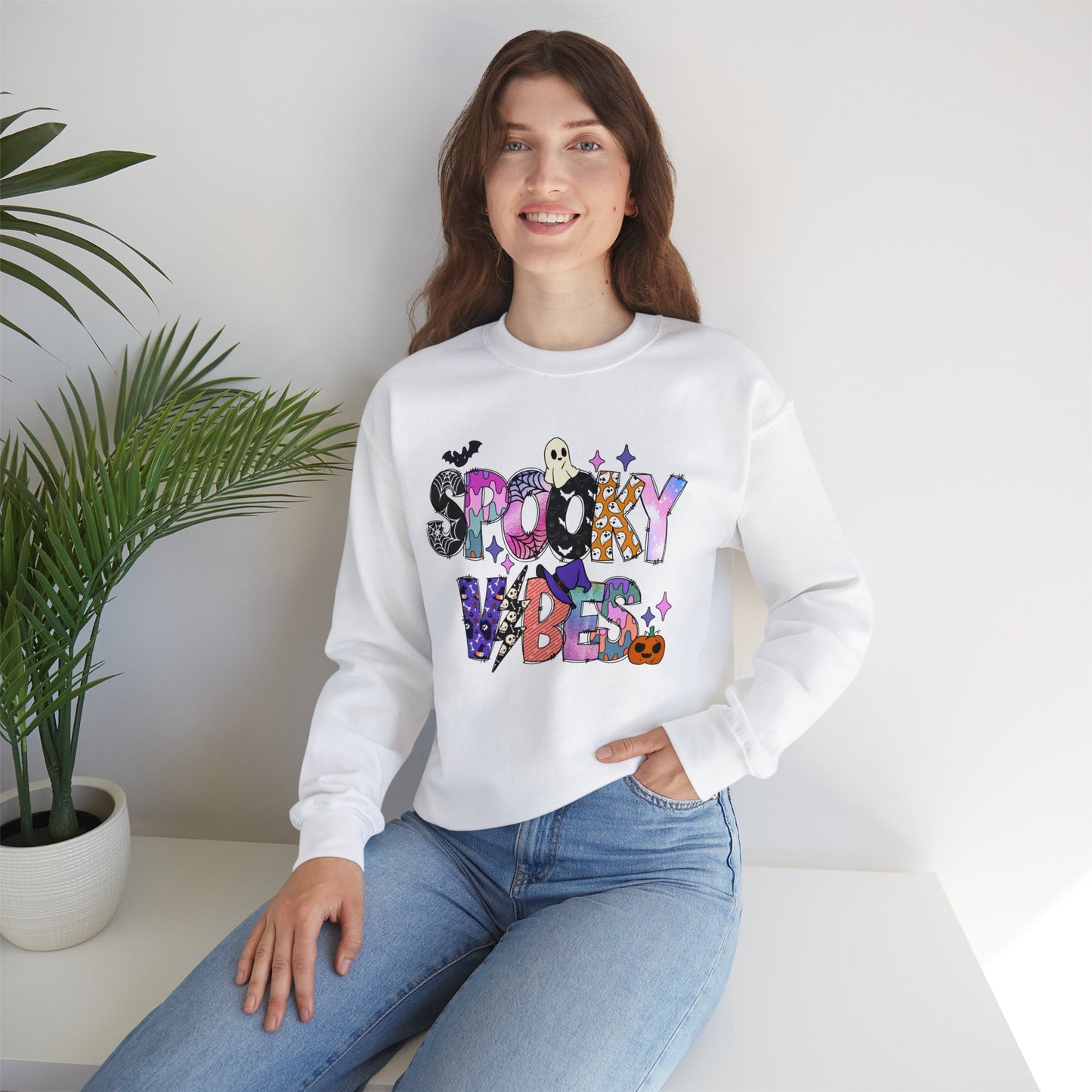 Spooky Vibes Halloween Sweatshirt