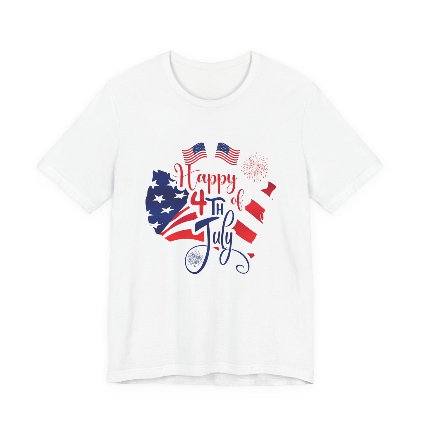 Happy 4th of July Unisex Jersey Short Sleeve Tee