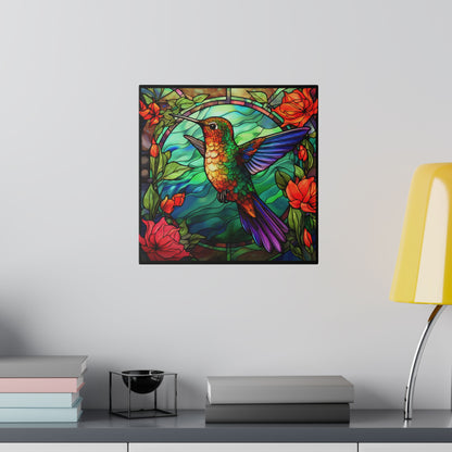 Hummingbird Wall Art Matte Canvas