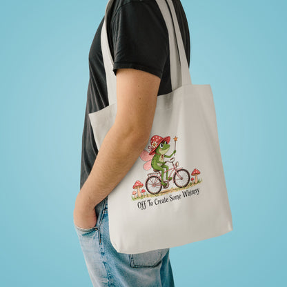 Whimsical Frog Fairy Bicycle Tote