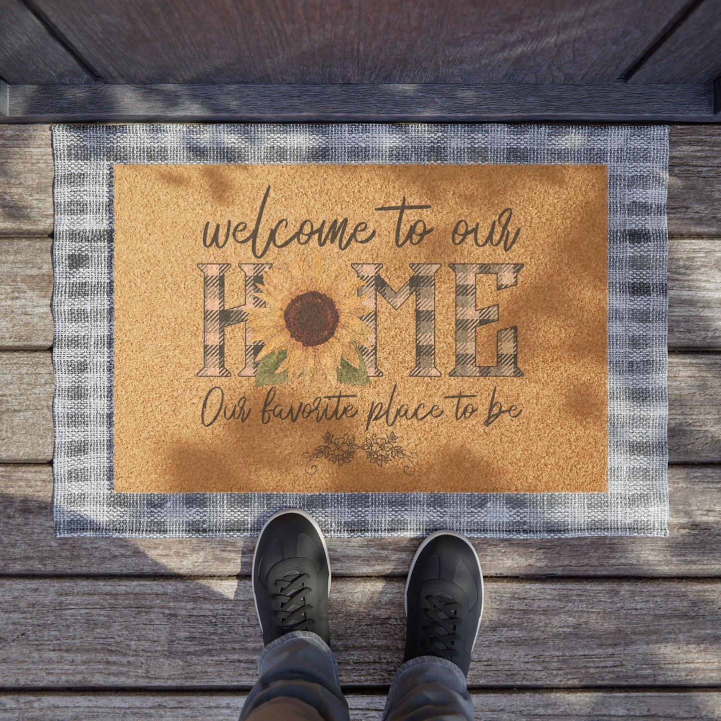 Welcome to Our Home Our Favorite Place to Be Doormat