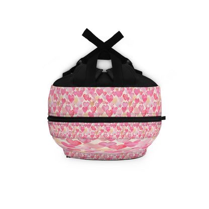 Cute Heart Pattern Back-to-School Backpack