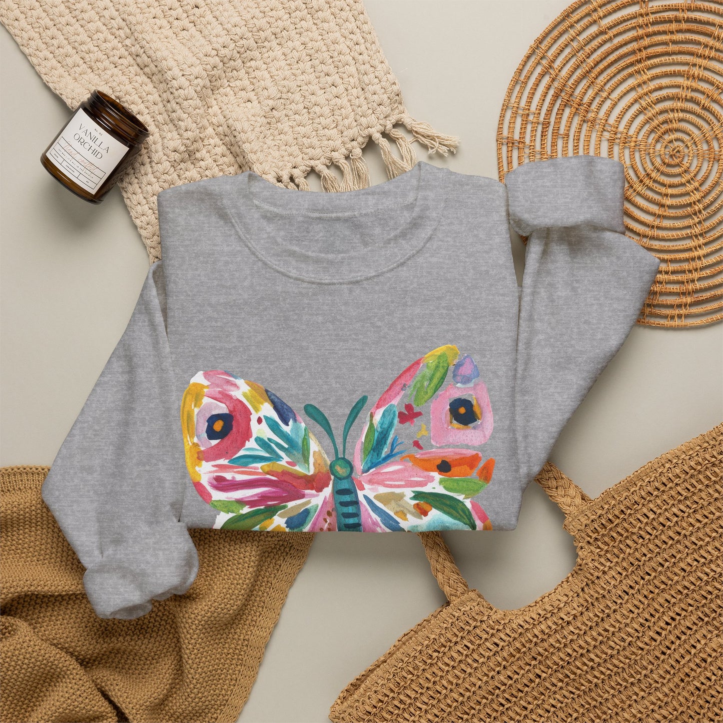 Butterfly Watercolor Sweatshirt