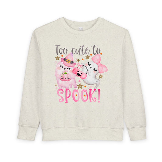 Too Cute to Spook Halloween Toddler Sweatshirt