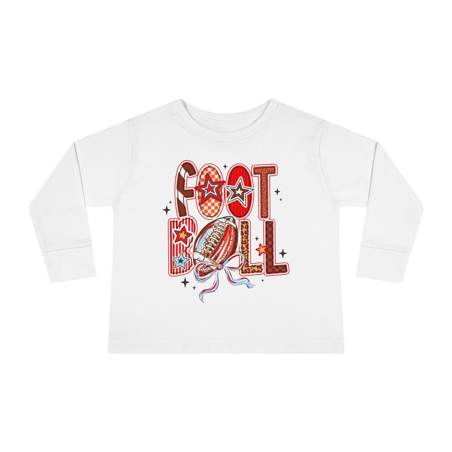 Toddler Football Long Sleeve Tee