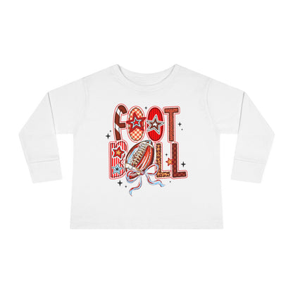 Toddler Football Long Sleeve Tee