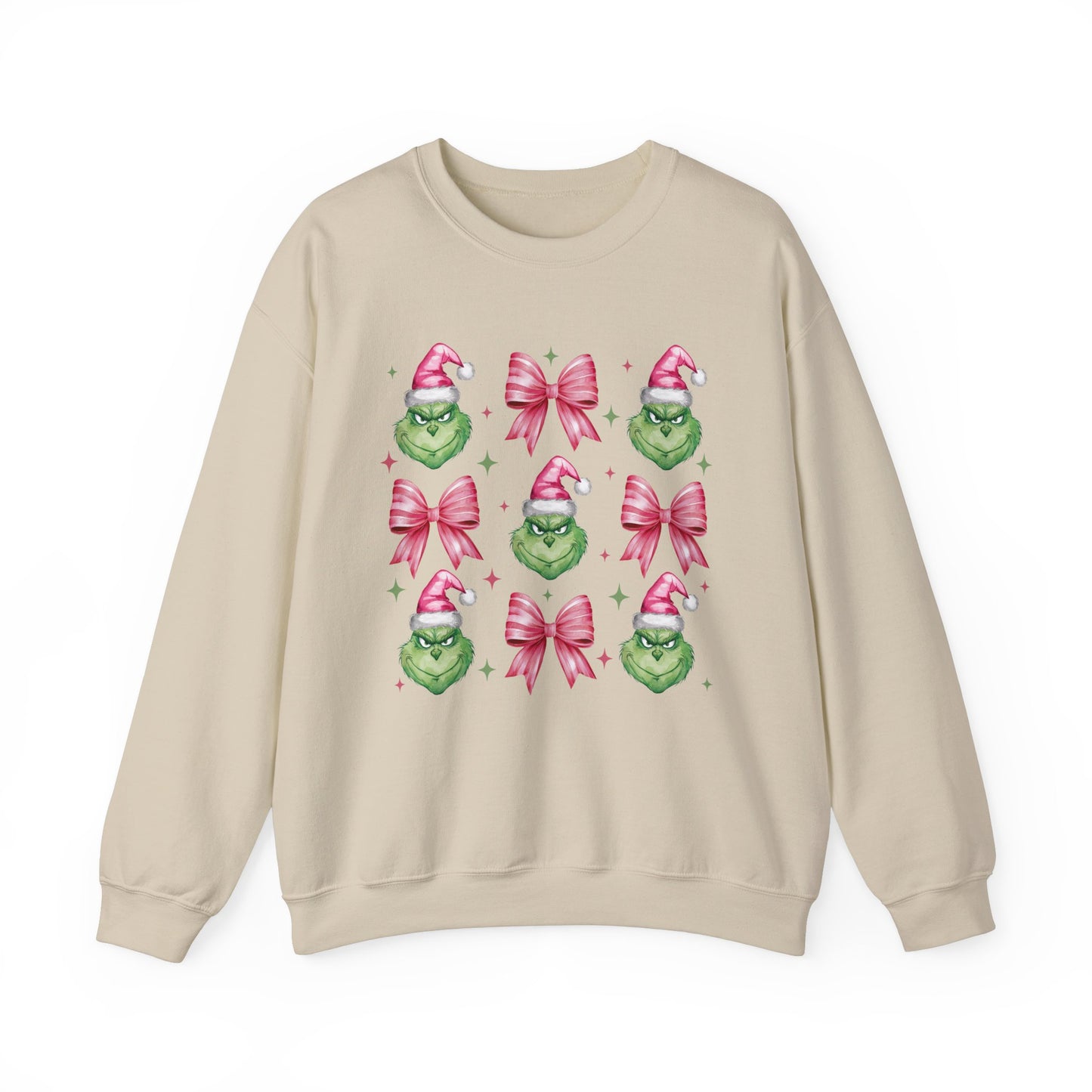 Coquette Grinch Christmas Sweatshirt