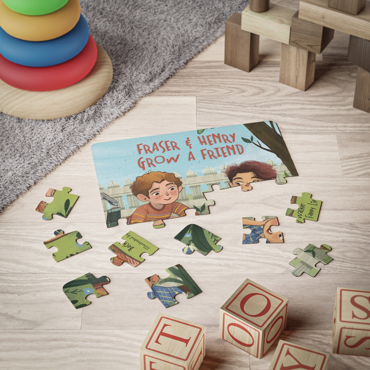Kids' 30-Piece Fraser & Henry Grow a Friend Puzzle
