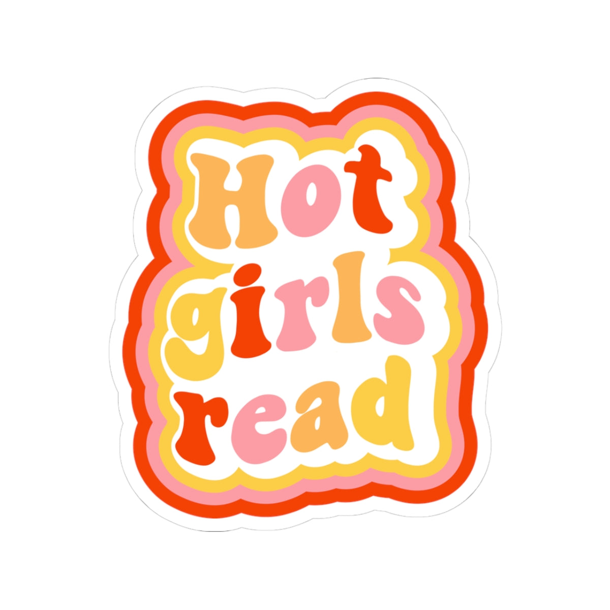 Hot Girls Read Laptop Decal Sticker