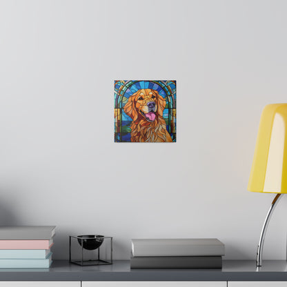 Golden Retriever Wall Art Matte Canvas