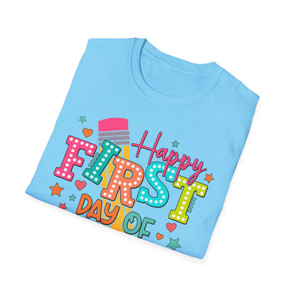 Happy First Day of School Unisex Softstyle T-Shirt